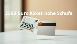 2500 Euro Kredit ohne Schufa hier beantragen