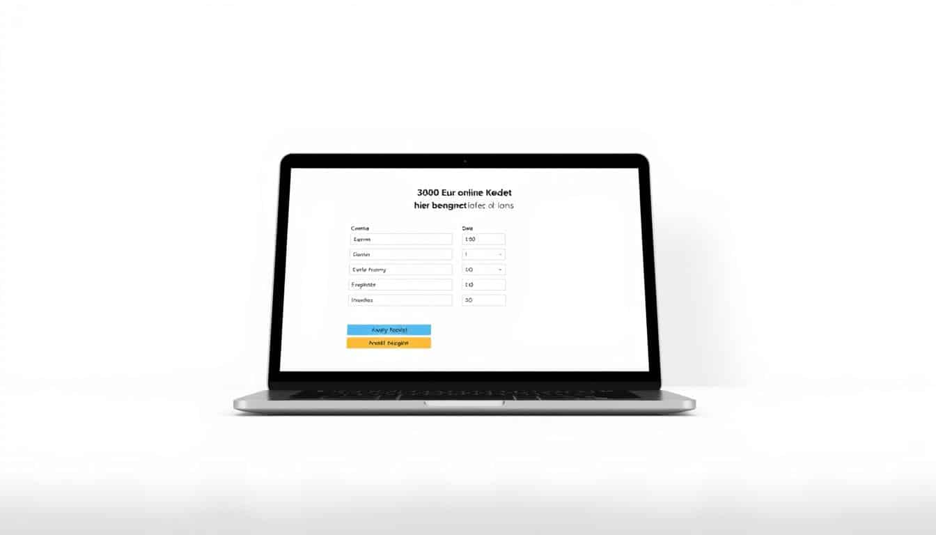 3000 Euro Online Kredit hier beantragen