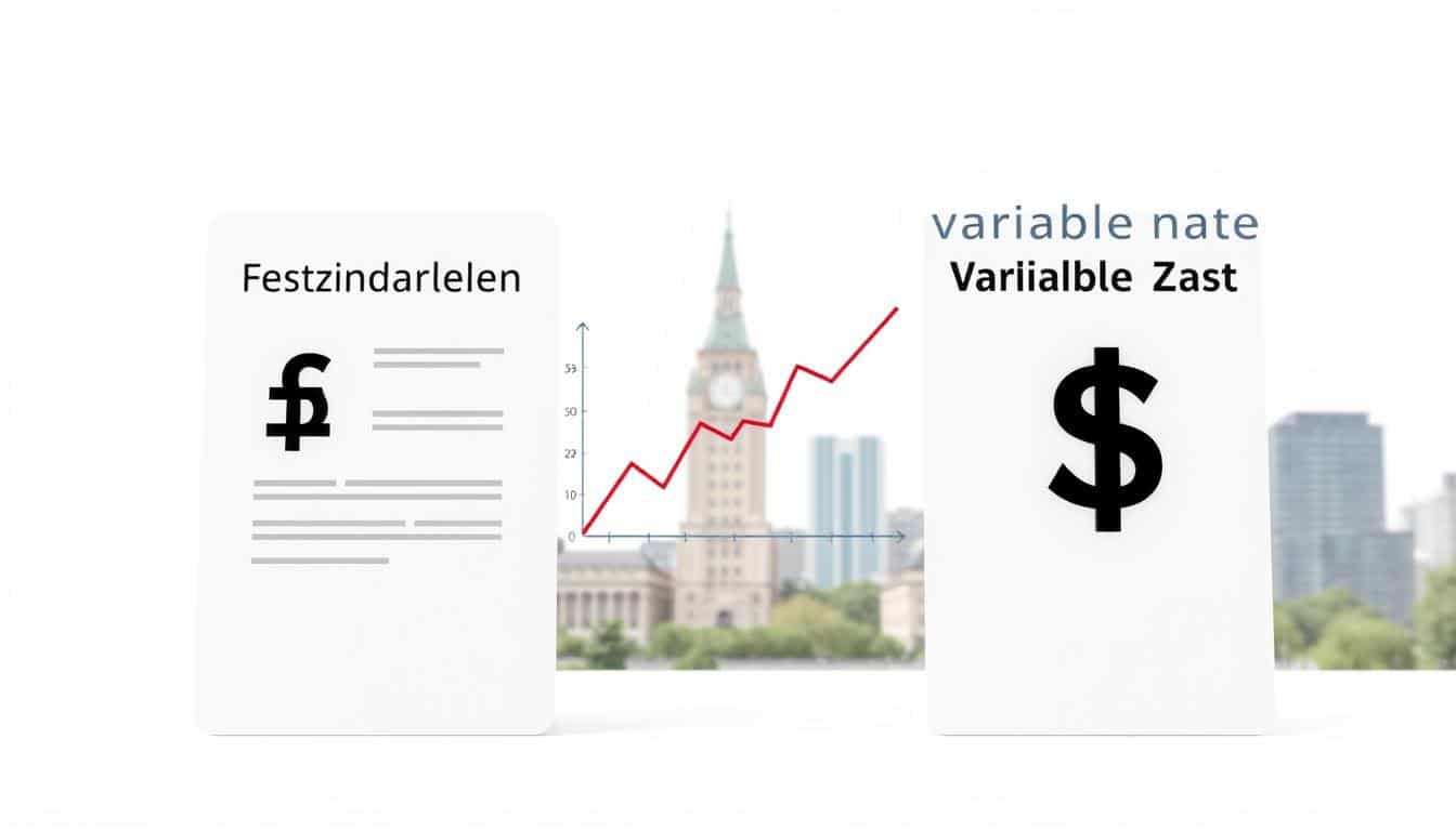 Festzinsdarlehen vs variabler Zinssatz: Was ist günstiger?