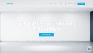 Geld leihen ohne Schufa hier beantragen