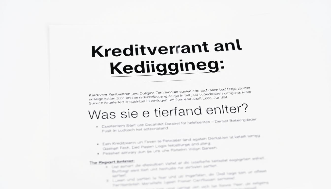 Kreditvertrag und Kündigung: Was Sie beachten sollten