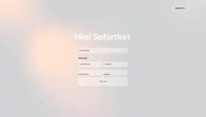Mini Sofortkredit hier beantragen