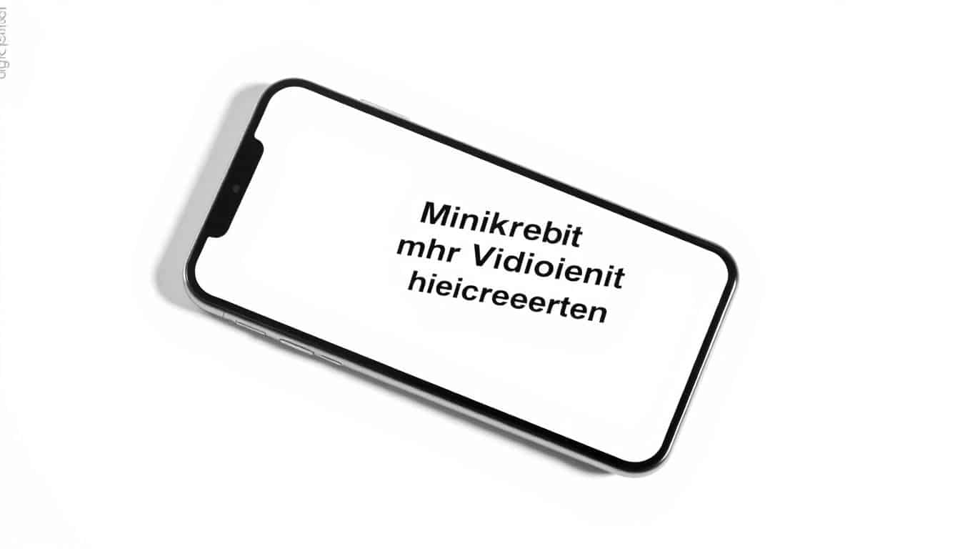 Minikredit ohne Videoident hier beantragen