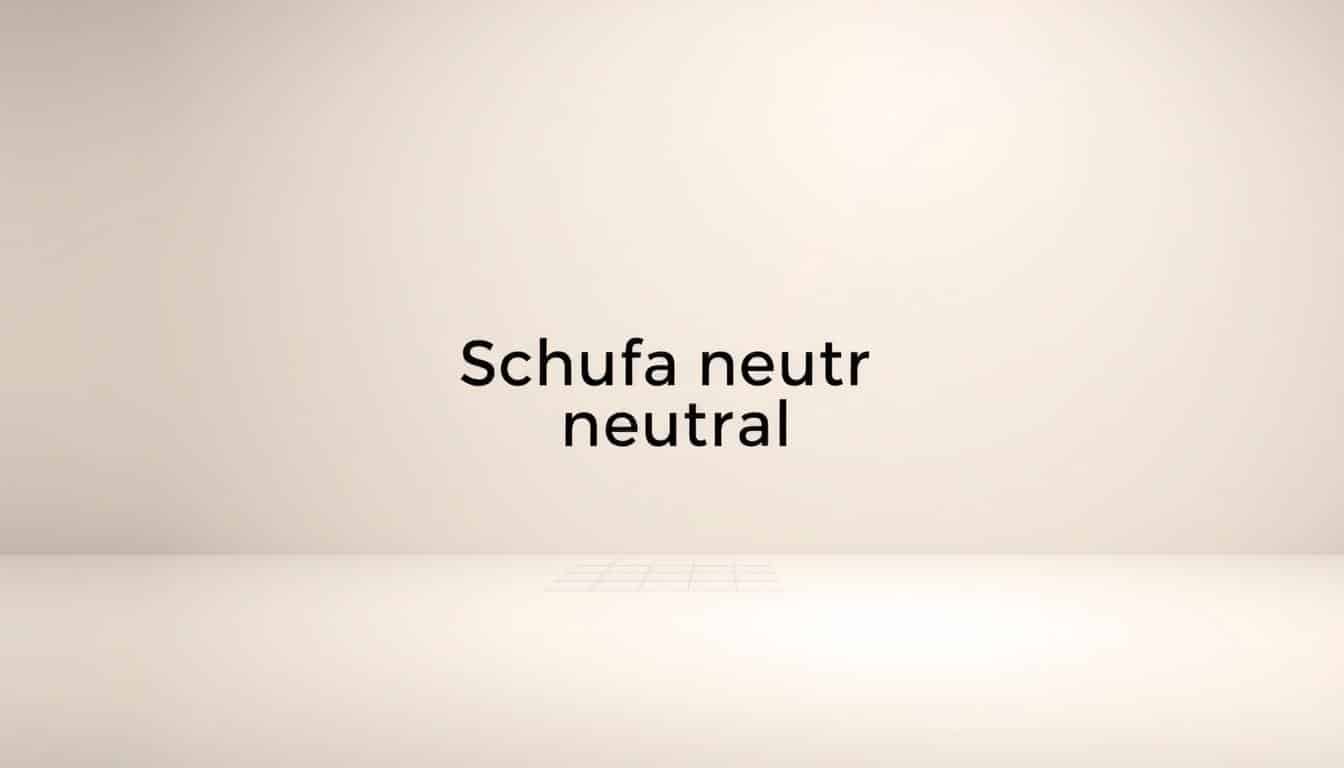 Was bedeutet Schufa neutral?